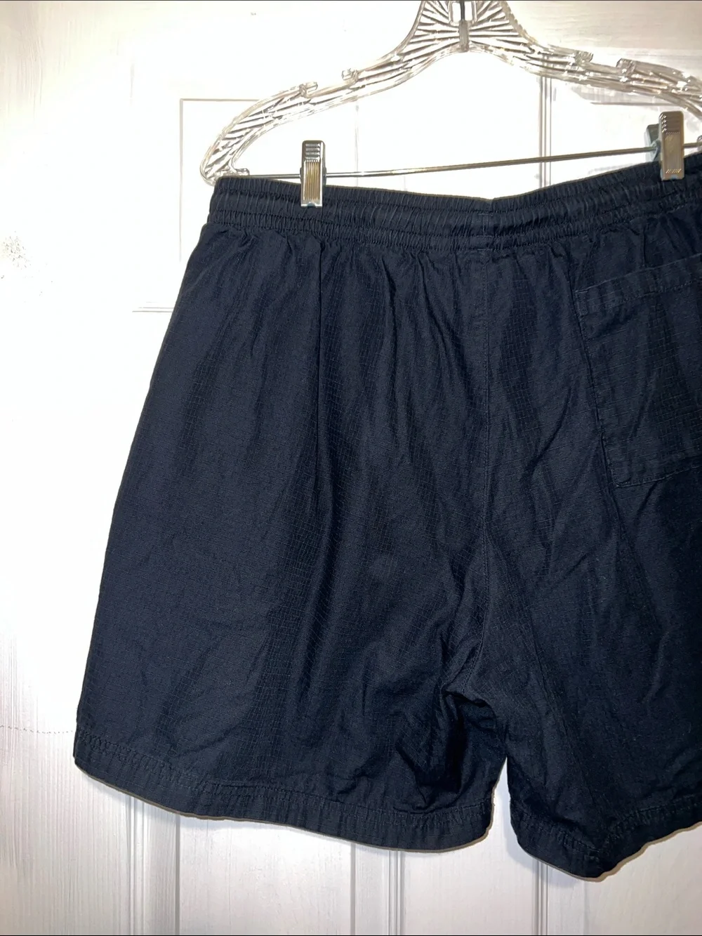 adidas Black Cotton Shorts with Trefoil Accent